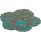 Ekena Millwork Shell Ceiling Medallion, Hand-Painted Copper Green Patina, 25 5/8"OD x 1"P CM25SHCGS - alternate 4